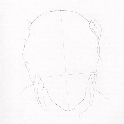 Portrait grid drawing Portrait grid drawing
