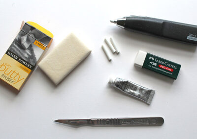 Getting rid of marks on your drawing paper